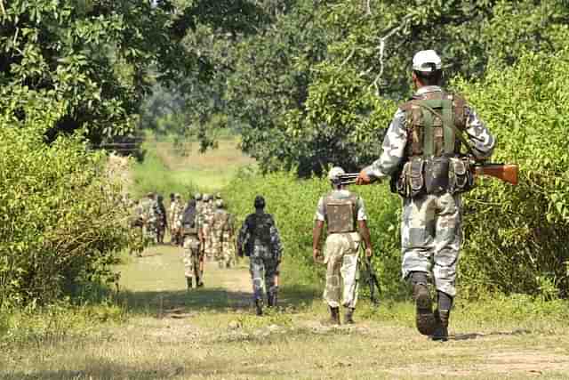 Security forces. (Samir Jana/Hindustan Times via Getty Images)