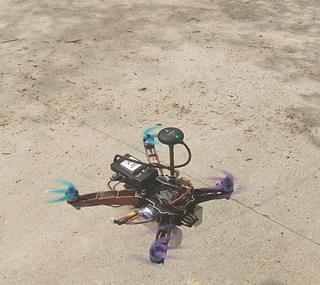 A drone with the Agam autopilot
