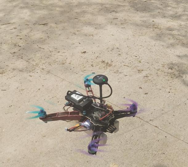 A drone with the Agam autopilot