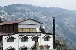The closed factory of Happy Valley Tea Estate with Darjeeling in the backdrop. Photo credit: SAYAN SARKAR