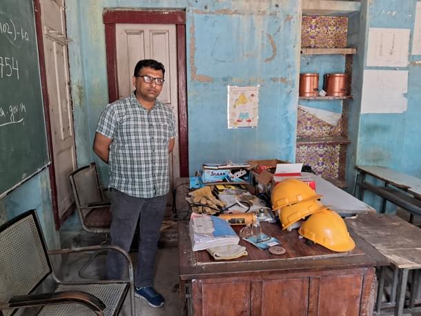 The new toolkit, safety equipments, digital meters, provided to blacksmiths under the scheme. (AnkitSaxena/Swarajya)