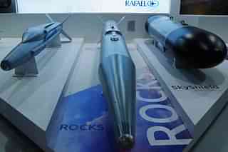 File photo of Rafael's ROCKS missile shown in the middle.