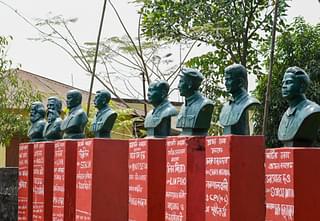 Busts of communist icons at Naxalbari (Image credit: Sayan Sarkar)