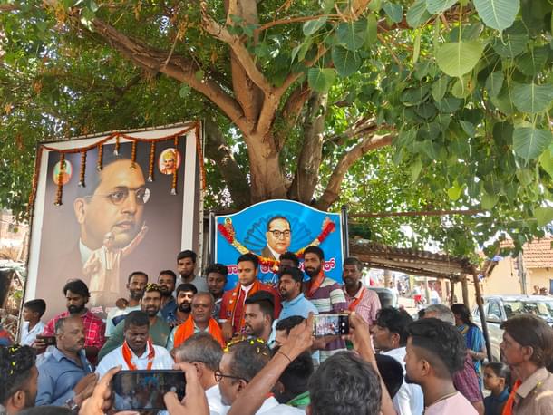 At Ambedkar Colony, Kyatamaranahalli.