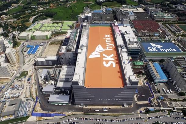 SK Hynix's semiconductor manufacturing facility, Fab M16, in Icheon, Gyeonggi-do, South Korea.