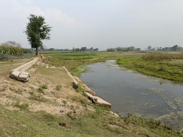 Dilapidated state of Chhath Ghat in Juljuli. (Image credit: Abhishek Kumar)