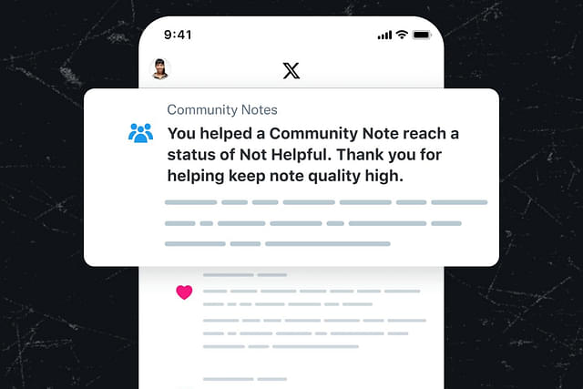 A community note can be marked helpful or not helpful.