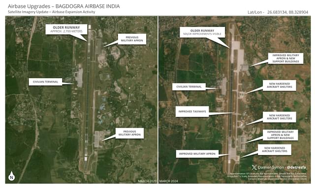 Bagdogra Airbase in West Bengal's Darjeeling