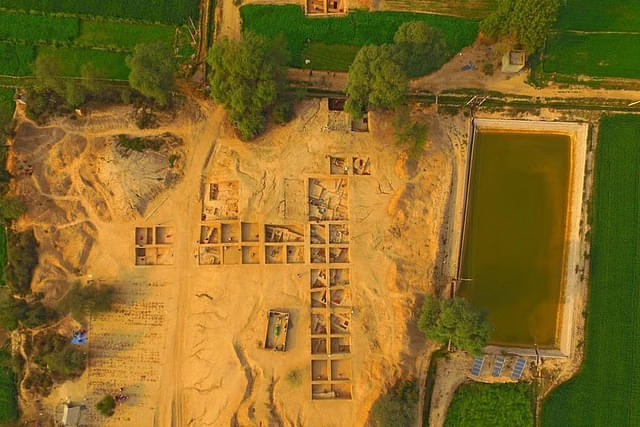 An aerial view of Binjor excavation site.(Photo by ASI)