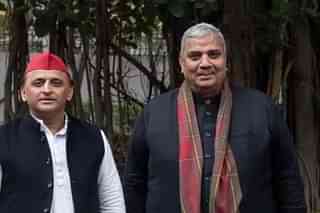 Samajwadi Party Candidate Harendra Singh Malik (Right)