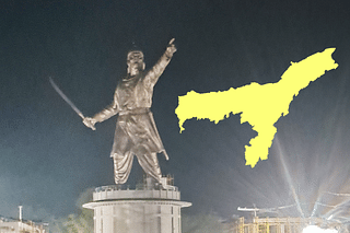 The statue of Ahom General Lachit Borphukan at his samadhi in Jorhat.