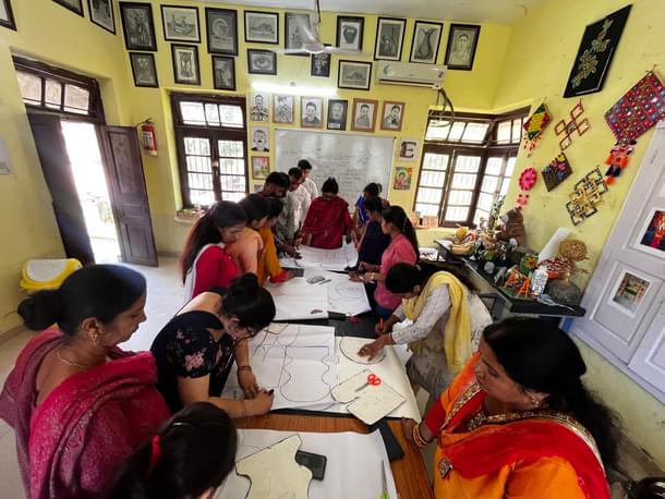 Toymaking training at the institute in Jammu. Most of these women travelled 80-90 kms regularly from border areas for this unique course. (Special arrangement)