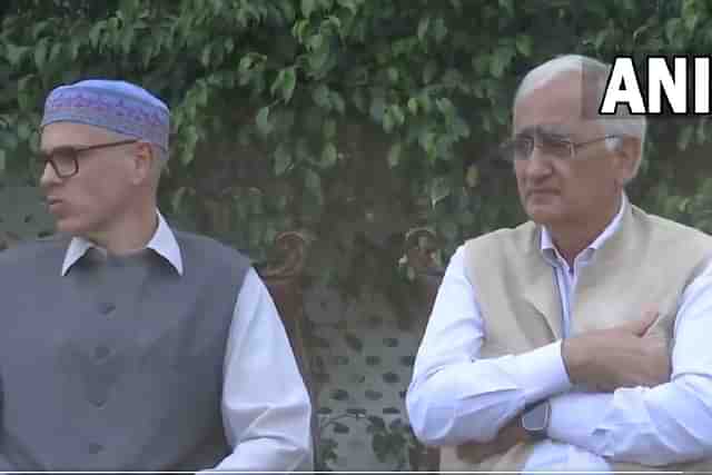 Omar Abdullah and Salman Khurshid in join press conference