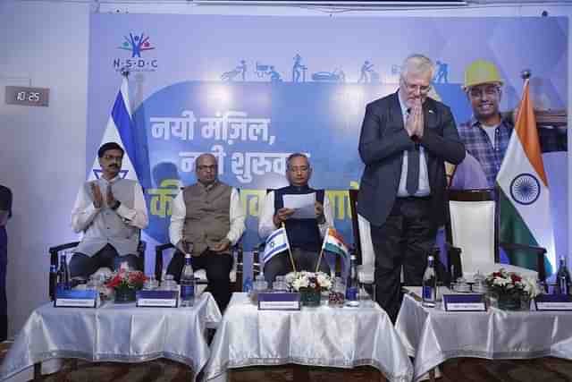 Farewell event from the first batch of 60+ Indian construction workers going to Israel. (Source: X/@NaorGilon)