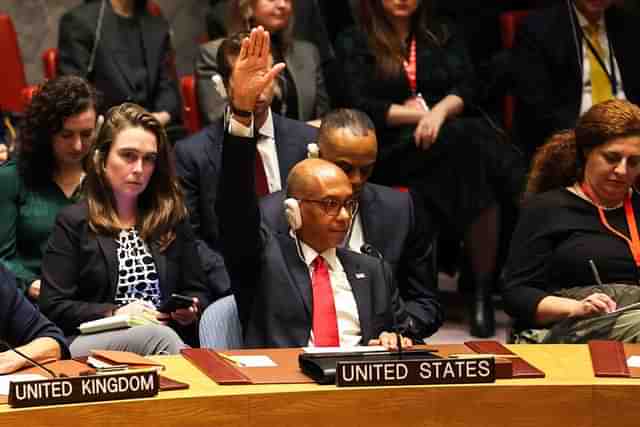 United States vetoing the UNSC resolution seeking to admit the Palestinians as a full member state.