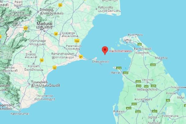 Katchatheevu island on google maps