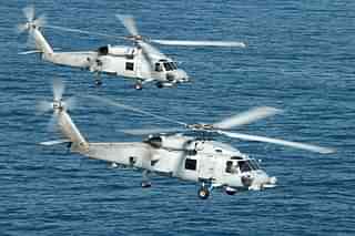 File pic Australian Navy's Seahawk helicopters. (Department of Defence)