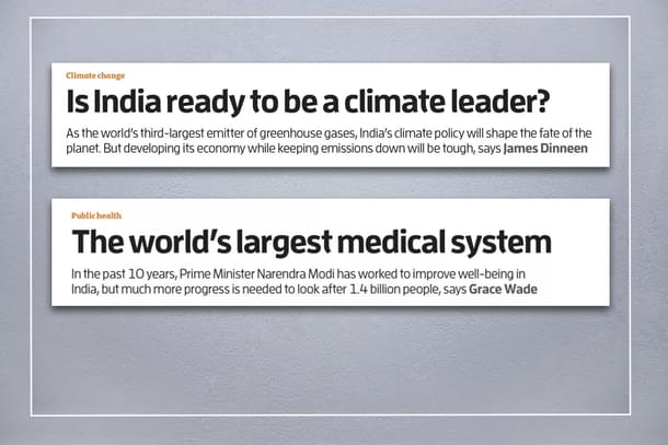'New Scientist' reports present genuine achievements of India as well as the real challenges Government faces.
