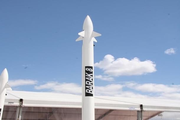 Barak-8 surface-to-air missile that Israel Aerospace Industries (IAI) and DRDO jointly developed.