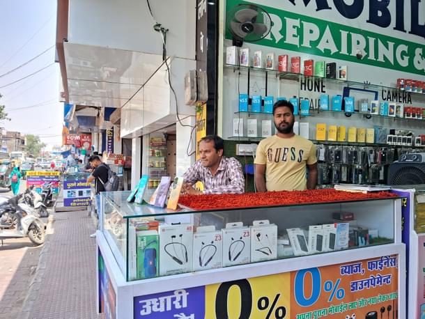 Arun at his shop.