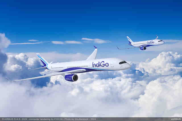 IndiGo orders 30 Airbus A350 widebody aircraft.