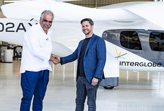 IndiGo founder Rahul Bhatia (L) With Archer Aviation founder Adam Goldstein (R)