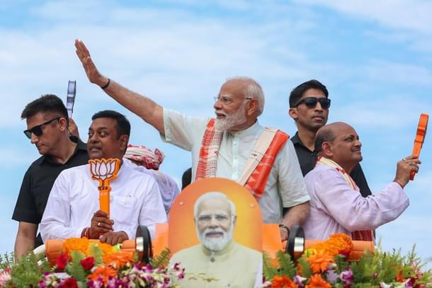PM Modi, Sambit Patra, And Manmohan Samal At Roadshow In Puri