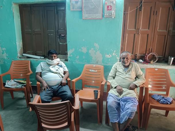 Sujeet Shahi (left) during his lunch hours