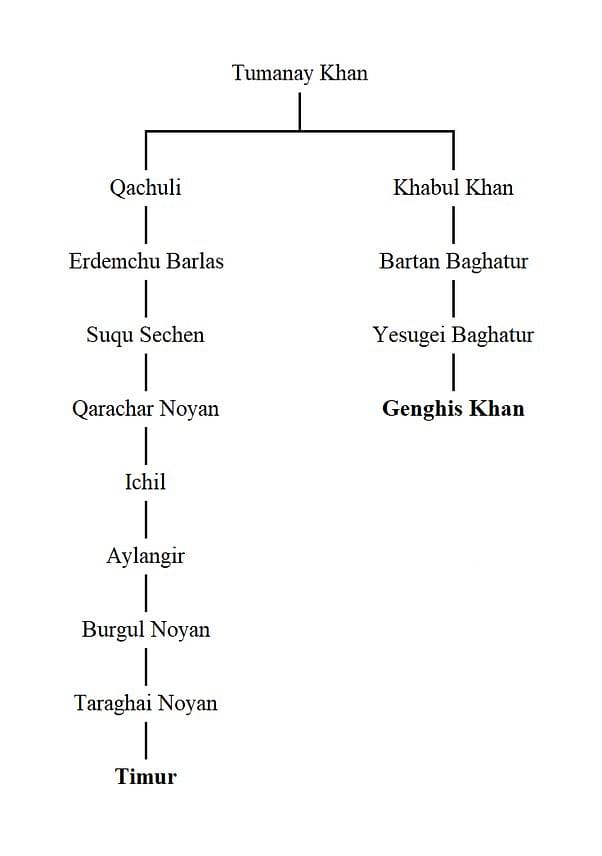 Figure I: Family Tree of Tumanay Khan | @Aabhas24/ X
