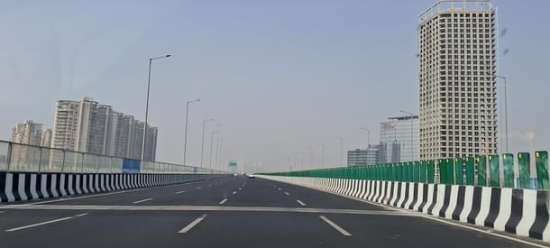 Dwarka Expressway passing through new Gurgaon.