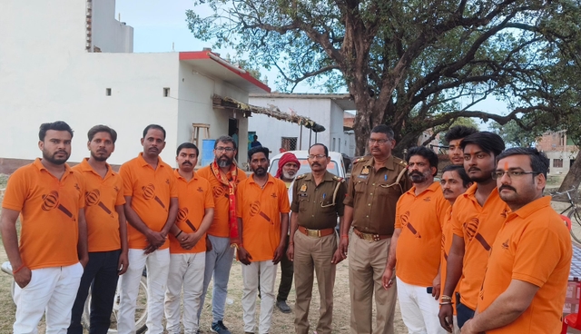 A picture of Ram Bal during 'ghar wapsi' ritual of the couple in February 2024