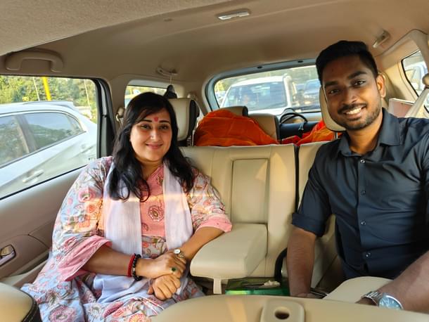 With Swarajya's Sharan Setty.