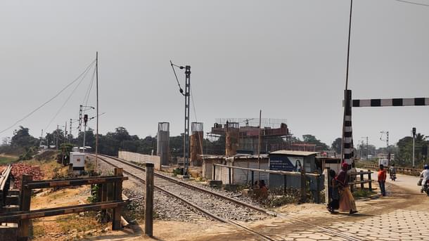 New rail line being laid