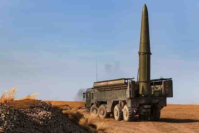 File photo of Russia's Iskander-M missile capable of delivering a tactical nuclear weapons.