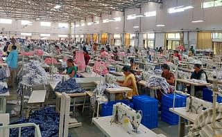 Women at work inside the Pepper Mint Clothing.
