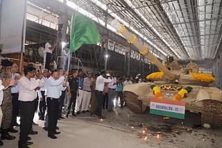 T-90 Bhishma Mk-III unvieled by Heavy Vehicle Factory (HVF), Chennai. (X/ @CgmHvf)