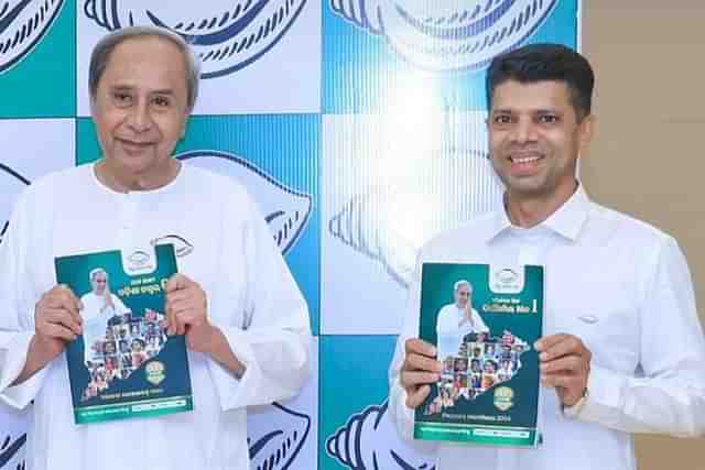 Naveen Patnaik with V K Pandian.