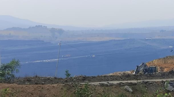 A coal mine near Babupara village