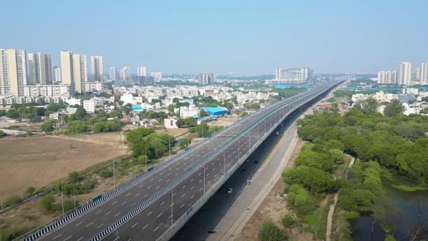 Dwarka Expressway passing through new Gurgaon.