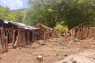 The remains of Isrupa hamlet in Niyamgiri Hills that Rahul Gandhi had visited in 2010.