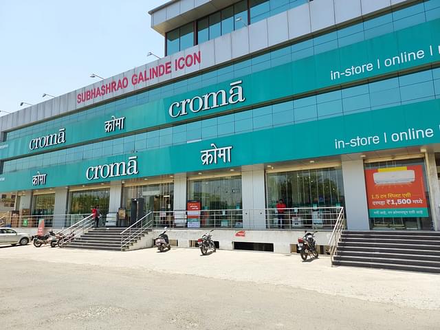 A Croma outlet in the Galinde Nagar area of Baramati town.