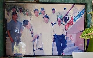 Large sections of Baramati's residents have an emotional connect with the Pawar family members. Here is an image of NCP chief Ajit Pawar visiting a salon for its inauguration in his youth. Similar images of NCP-SP leader Sharad Pawar too can be seen prominently displayed in other establishments.