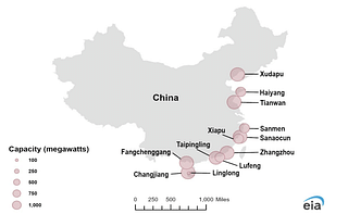 Nuclear power plants under construction in China, as of April 2024