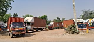 Trucks leaving for Manesar and Dharuhera industrial areas. 