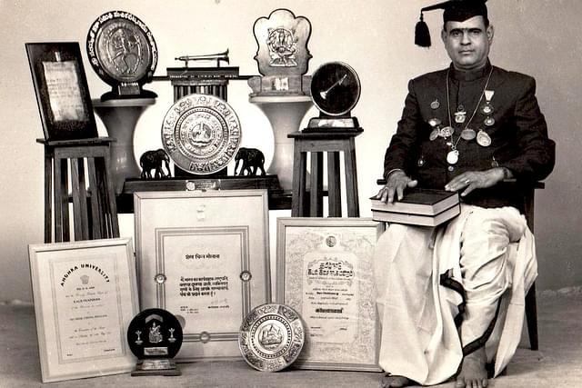 Vidwan Sheik Chinna Moulana with few of his awards and titles