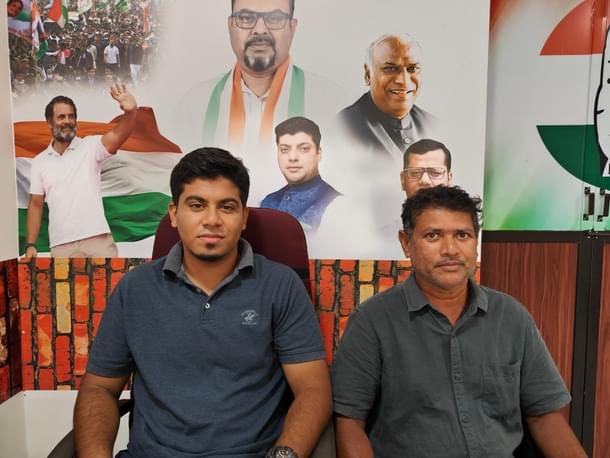 Shane Rebello in the I.N.D.I.A alliance office in Curtorim.