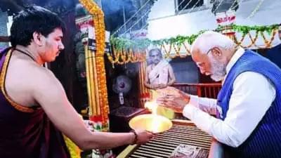 PM Narendra Modi at the Sankat Mochan Temple