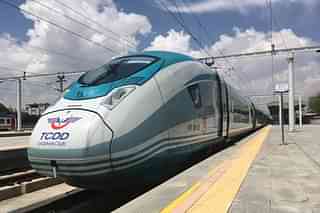 A high-speed train serving Turkey