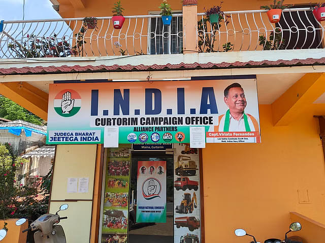 INDI Alliance office in Curtorim, where BJP faces the toughest fight