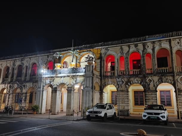 Margao municipality office stands in all its glory.